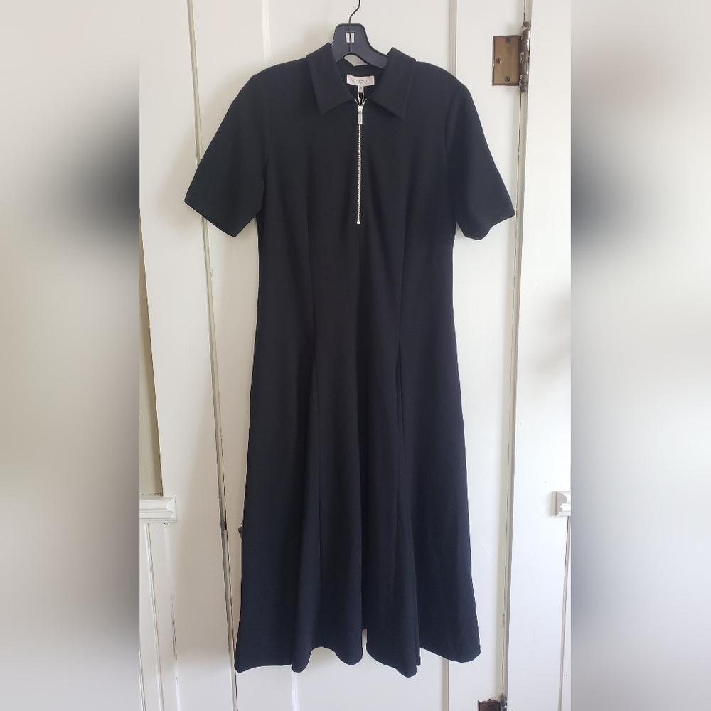 Lafayette 148 New York Black Long Sleeve Dress